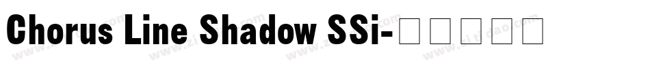 Chorus Line Shadow SSi字体转换